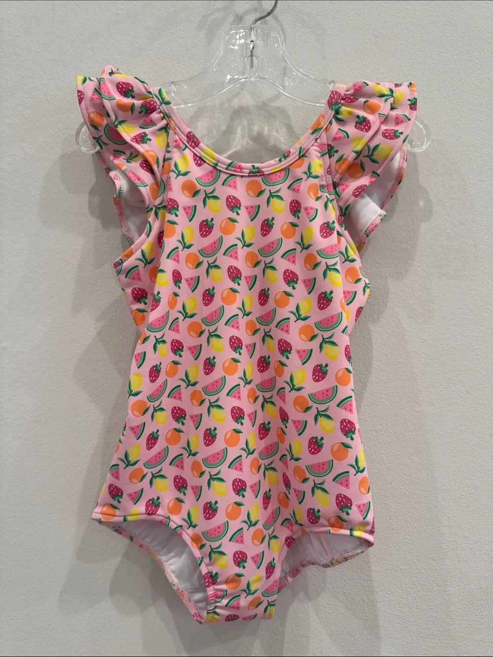 NWT Florence Eiseman Fruit Print Swimsuit with Ruffles Size 4